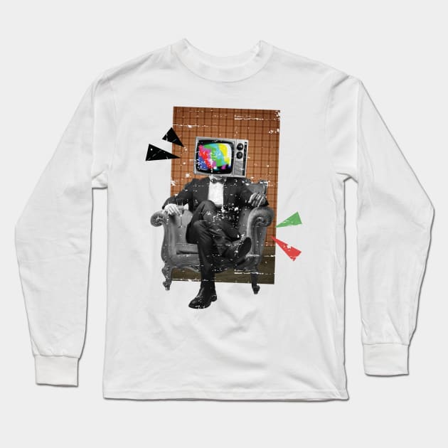 Retro TV Long Sleeve T-Shirt by BC- One- Shop